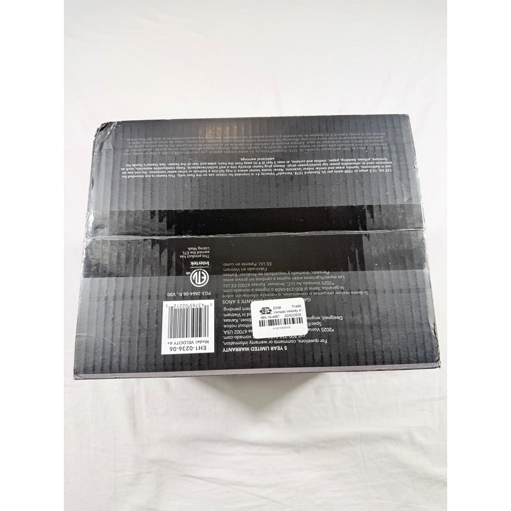 Vornado Whole Room Heater Velocity 4+ Black NEW/OPEN BOX Velocity Tuned Heat - Picture 5 of 11
